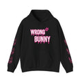 Wrong Bunny Hoodie — Grunge Pink Drip Bunny Streetwear