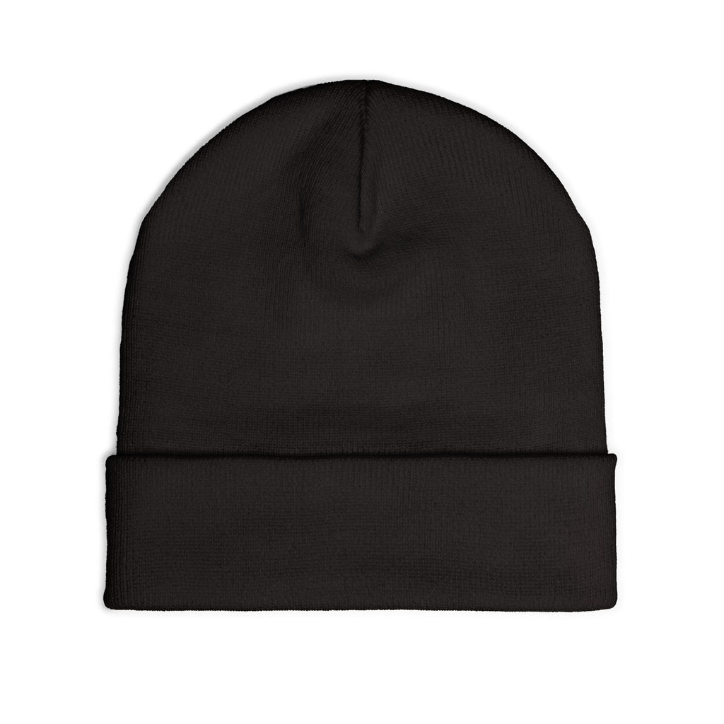 Wrong Bunny Embroidered Knit Beanie — Cute Creepy Bunny Winter Hat