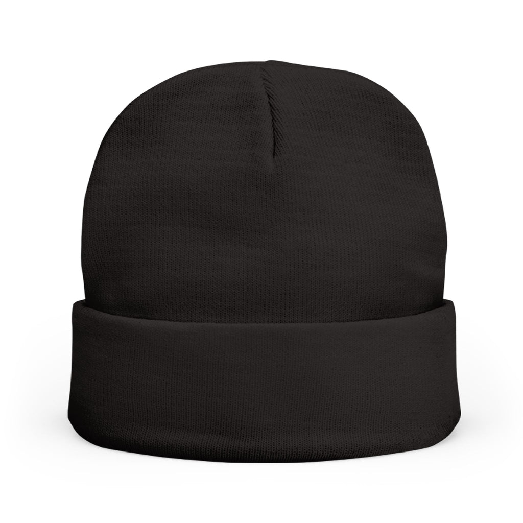 Wrong Bunny Embroidered Knit Beanie — Cute Creepy Bunny Winter Hat